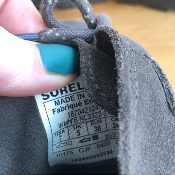 SOREL - Women's Evie Lace Waterproof Suede Ankle Bootie | 7 - Picture 12 of 15